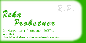 reka probstner business card